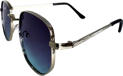Matteo Bianchi Retro Square, Spectacle  Sunglasses(For Men & Women, Blue)