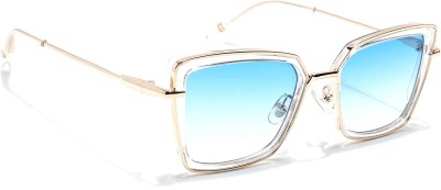 VOYAGE Cat-eye Sunglasses(For Women, Blue, Clear)