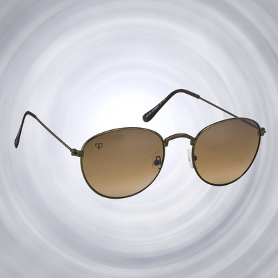 Walrus Oval Sunglasses(For Men, Brown)