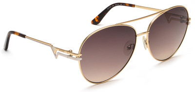 GUESS Aviator Sunglasses(For Women, Brown)