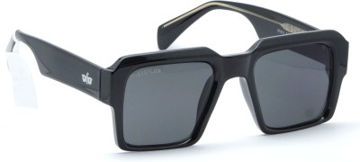 EYEFLICK Retro Square Sunglasses(For Men, Black)