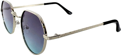 Matteo Bianchi Round Sunglasses(For Men & Women, Purple)