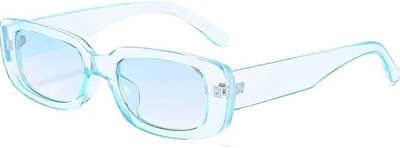 Eymen I Rectangular Sunglasses(For Men, Blue)