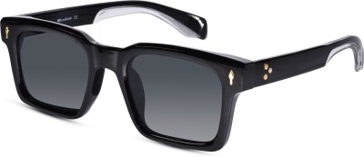 Lenskandy Wayfarer, Rectangular Sunglasses(For Men, Grey)