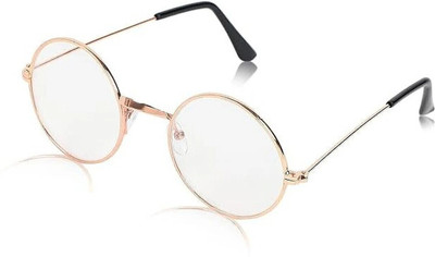 HONUFU EYEWEAR Round Sunglasses(For Men & Women, Clear)