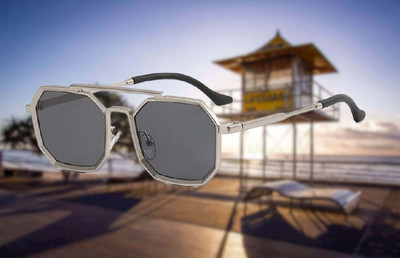 GOOD FRIENDS Retro Square Sunglasses(For Men & Women, Black)