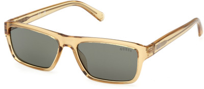 GUESS Rectangular Sunglasses(For Men, Green)