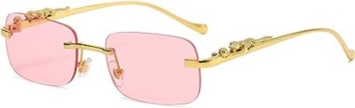 VALWICK Rectangular Sunglasses(For Men & Women, Pink)