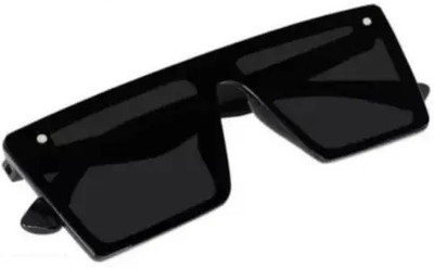 Retro Square Sunglasses(For Boys & Girls, Black)