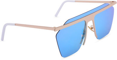 Overfly Retro Square Sunglasses(For Men, Blue)