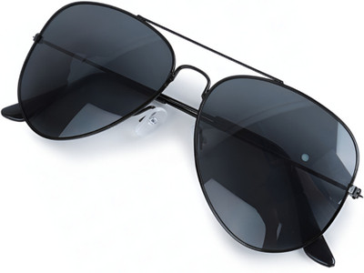 Hype Type Eyewear Aviator Sunglasses(For Boys & Girls, Black)