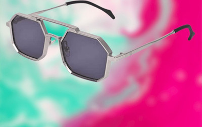 peter india Retro Square Sunglasses(For Men & Women, Black)