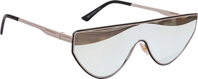 AISLIN Aviator, Rectangular Sunglasses(For Men & Women, Silver)