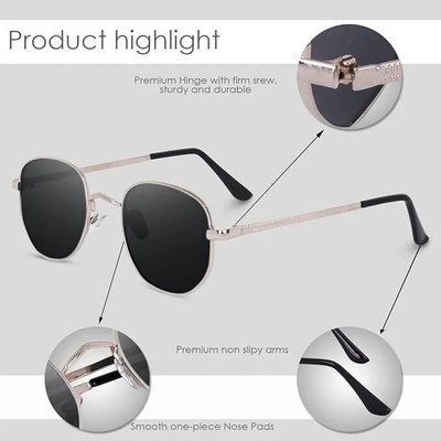 GOODINA Rectangular Sunglasses(For Men, Grey)