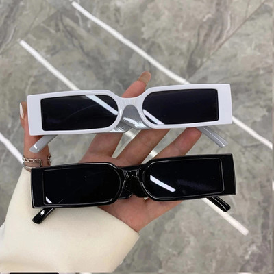 IMSZZ Rectangular Sunglasses(For Men & Women, Black)