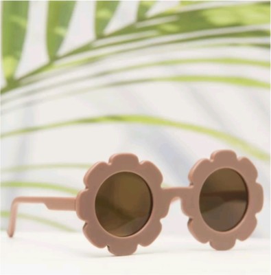 KeeKeeKraft Round Sunglasses(For Girls, Brown)