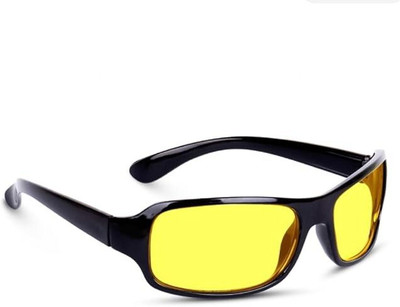 KARTASYA Retro Square Sunglasses(For Men & Women, Yellow)