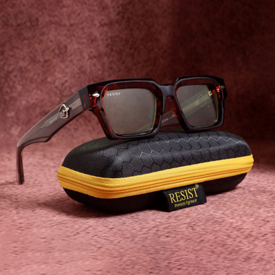 RESIST EYEWEAR Wayfarer, Rectangular Sunglasses(For Men & Women, Green)