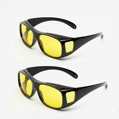 NUVIO Shield, Wrap-around Sunglasses(For Men & Women, Yellow)
