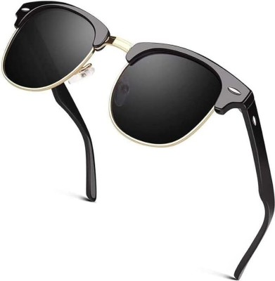 IMSZZ Clubmaster Sunglasses(For Men & Women, Multicolor)