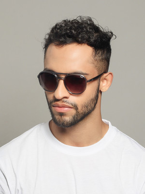 IDEE Retro Square Sunglasses(For Men, Grey)