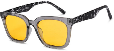 VINCENT CHASE Wayfarer Sunglasses(For Men & Women, Yellow)