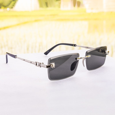 jiebo Rectangular Sunglasses(For Men, Black)