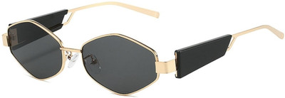 Zeemork Cat-eye, Rectangular Sunglasses(For Men & Women, Black)