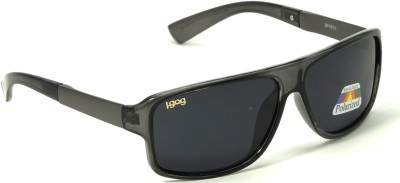 I-GOG Rectangular Sunglasses(For Men & Women, Black)