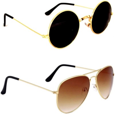 Rich Club Aviator Sunglasses(For Men, Black)