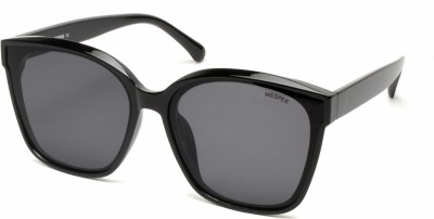 MESPEE Retro Square Sunglasses(For Men & Women, Black)