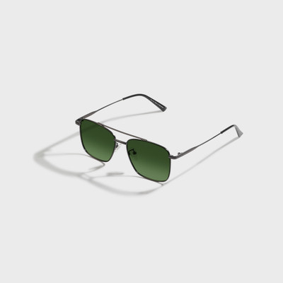 SAM AND MARSHALL Retro Square Sunglasses(For Men, Green)
