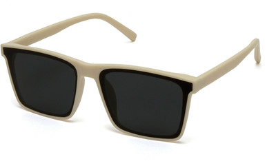 MESPEE Rectangular Sunglasses(For Men & Women, Black)
