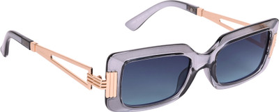 AISLIN Rectangular Sunglasses(For Men & Women, Blue)