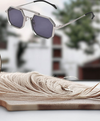 GOOD FRIENDS Retro Square Sunglasses(For Men & Women, Black)