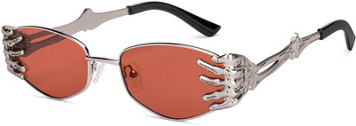 VINCENT CHASE Rectangular Sunglasses(For Men & Women, Brown)