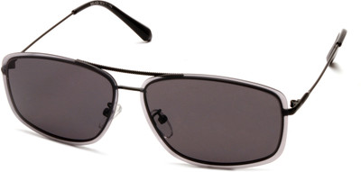 MESPEE Rectangular Sunglasses(For Men & Women, Grey)