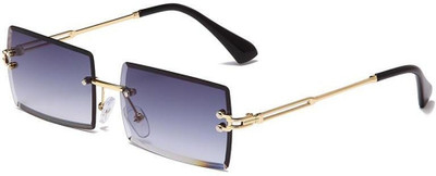 Eyenaks Retro Square, Rectangular Sunglasses(For Men & Women, Violet)