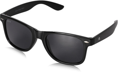 ROZIOR Wayfarer Sunglasses(For Men & Women, Black, Clear)