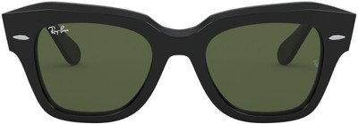 Ray-Ban Retro Square Sunglasses(For Men & Women, Green)