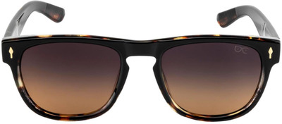 HEXXA Over-sized, Rectangular, Retro Square, Wrap-around Sunglasses(For Men, Clear)