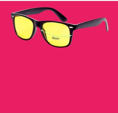 LENS LIBRARY Wayfarer Sunglasses(For Men & Women, Yellow)