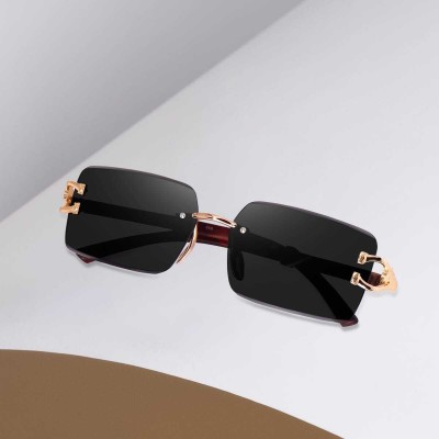 WEARWISE Clubmaster Sunglasses(For Men & Women, Black)