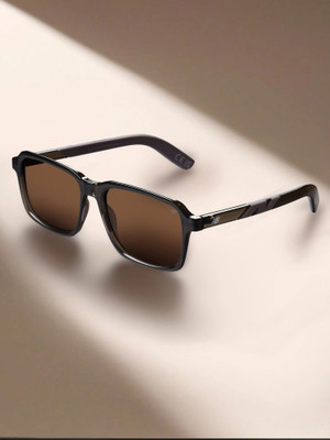 New Balance Retro Square Sunglasses(For Men, Brown)