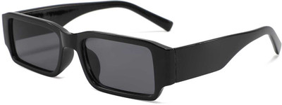 Legend Eyewear Retro Square, Rectangular Sunglasses(For Boys & Girls, Black)