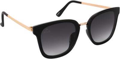 AISLIN Wayfarer, Retro Square Sunglasses(For Women, Black)