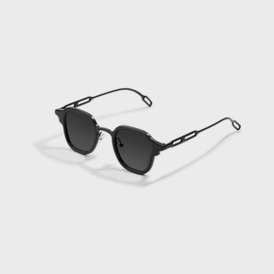 SAM AND MARSHALL Retro Square Sunglasses(For Men & Women, Black)