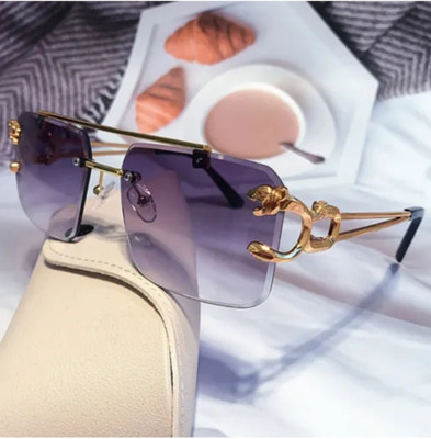 house of common Rectangular Sunglasses(For Men & Women, Grey)