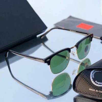 Fash Clubmaster Sunglasses(For Men & Women, Green)