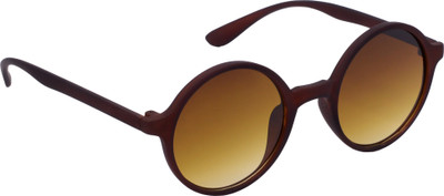 Redleaf Round Sunglasses(For Men & Women, Brown)